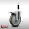 Service Caster 5'' SS Gray Poly Swivel 7/8'' Expanding Stem Caster Total Lock Brake SCC-SSEXTTL20S514-PPUB-78 - alternate 4